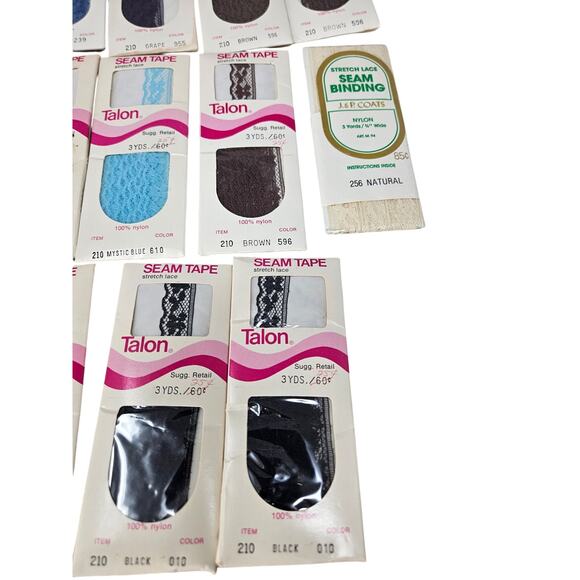 Lot of 30 Deadstock Vintage Seam Tape 3 yds Lace Sewing Tailor Dressmaking - Picture 5 of 6